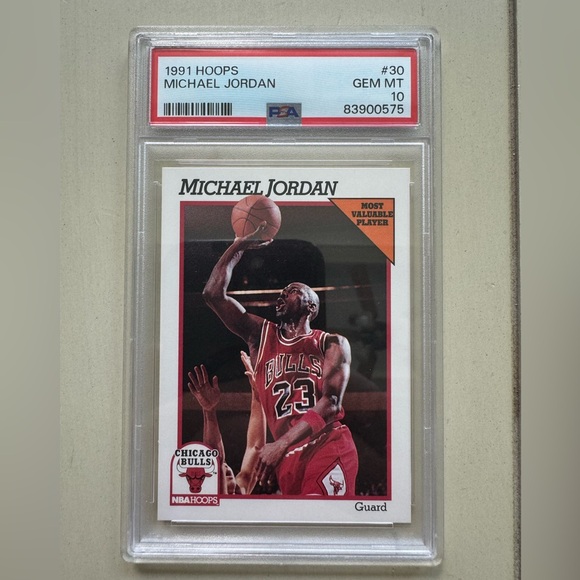 1991 Hoops Michael Jordan #30 PSA 10 Chicago Bulls - Picture 1 of 2